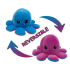 Kawaii Octopus plushie 2 kleuren - Purple / Blue  - happy & grumpy